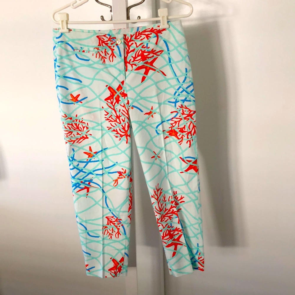 NWT JMcLaughlin size 6 Lyford poplin Capri pants
